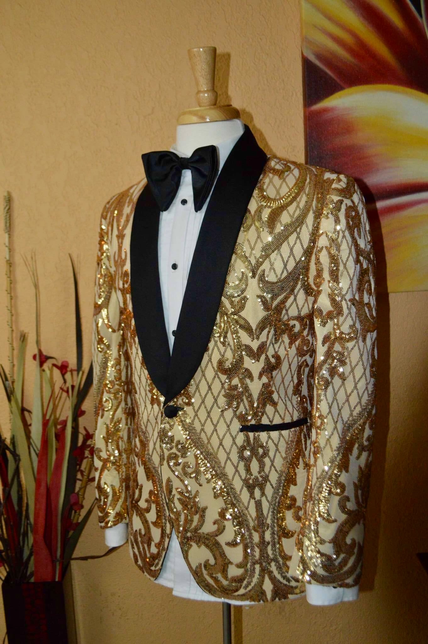 Signature Exclusive 24k Gold Lepremier Miami Custom Suits Shirts Jacket